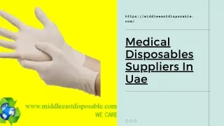 Medical Disposables Suppliers In Uae