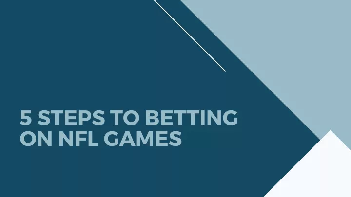 5 steps to betting on nfl games