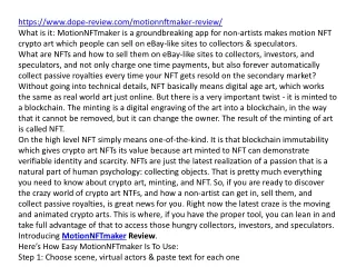 https www dope review com motionnftmaker review