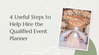 Darryl Downey: Get the Best Event Planner For Your Next Celebration