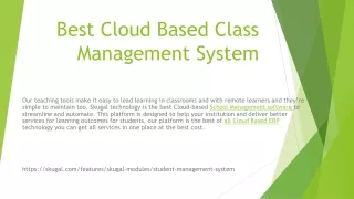 best cloud based class management system