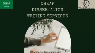 Cheap Dissertation Writing Services - Words Doctorate