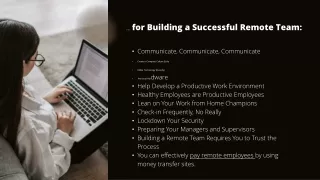 10 tips for building a successful remote team