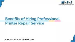 Benefits of Hiring Professional Printer Repair Service