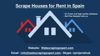 scrape houses for rent in spain