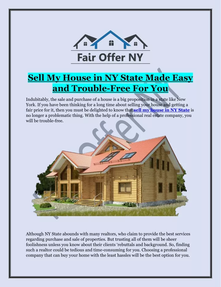 sell my house in ny state made easy and trouble