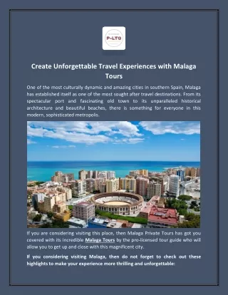 create unforgettable travel experiences with