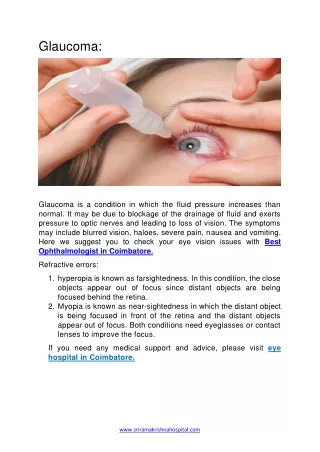 glaucoma