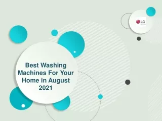 best washing machines for your home in august 2021