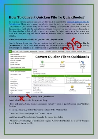 how to convert quicken file to quickbooks