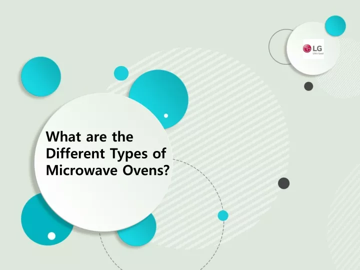 what are the different types of microwave ovens