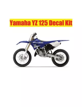 Yamaha YZ 125 Decal Kit