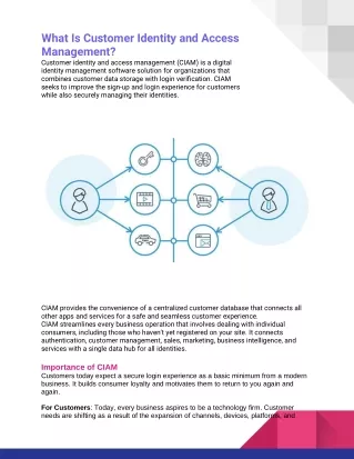what is customer identity and access management