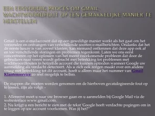 Gmail Klantenservice Nederland probleemoplosser online serviceprovider