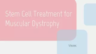 Stem Cell Muscular Dystrophy Treatment