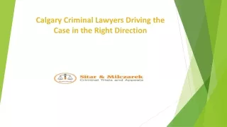 Calgary Criminal Lawyers Driving the Case in the Right Direction