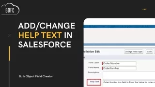 add change help text in salesforce