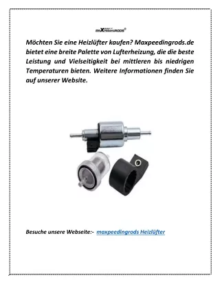 maxpeedingrods Heizlüfter | Maxpeedingrods.de