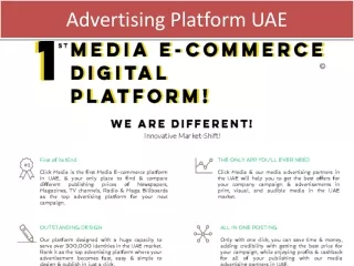 UAE  Advertising Platform Click Media
