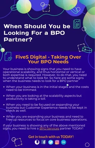 when should you be looking for a bpo partner