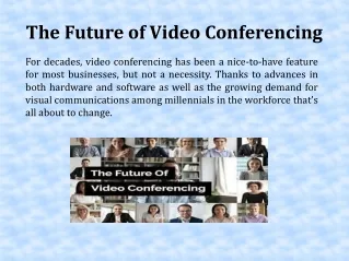 the future of video conferencing