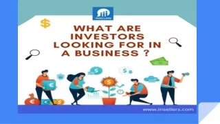 What are investors looking for in a business _