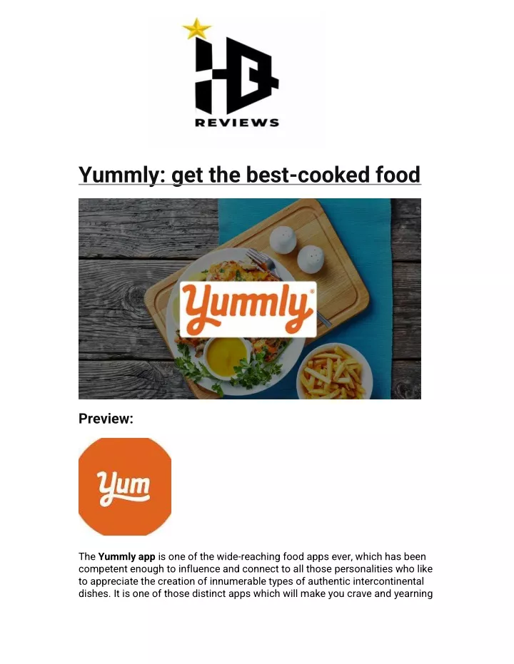 yummly get the best cooked food