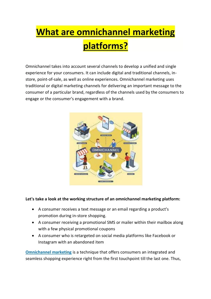 what are omnichannel marketing platforms