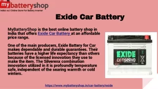Incredible Exide Car Battery