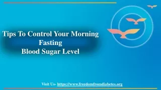 tips to control your morning fasting blood sugar