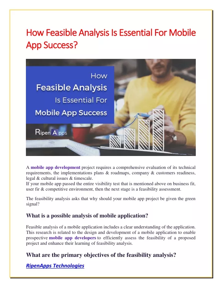 how feasible analysis is essential for mobile