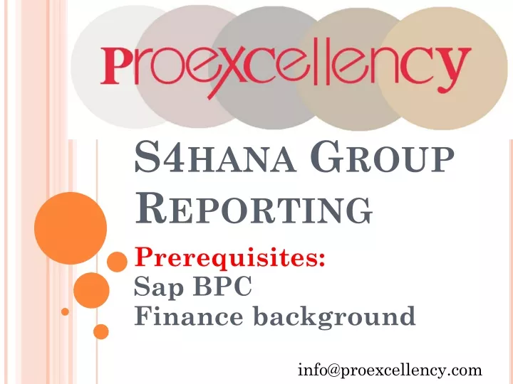s4hana group reporting
