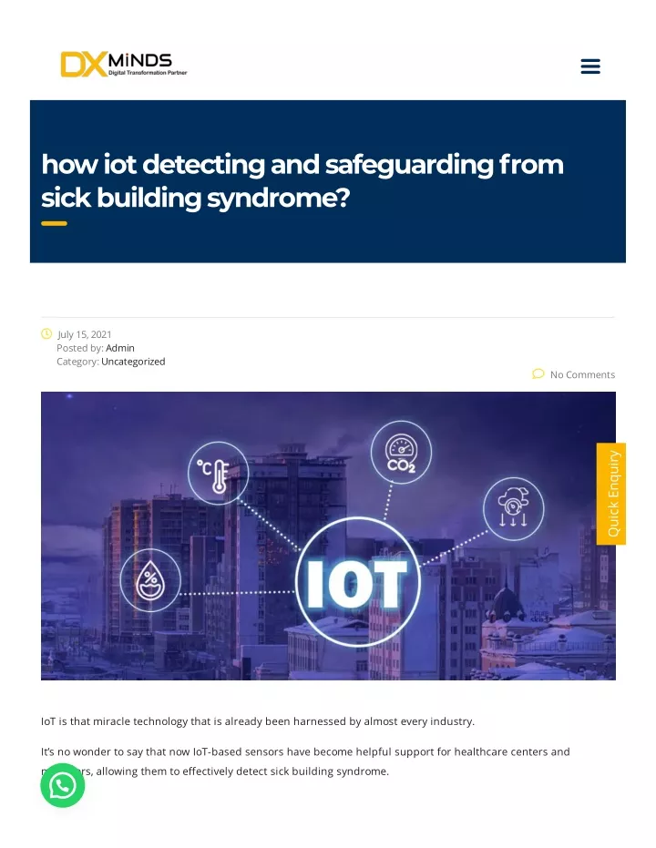 how iot detecting and safeguarding from sick