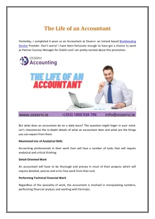 the life of an accountant