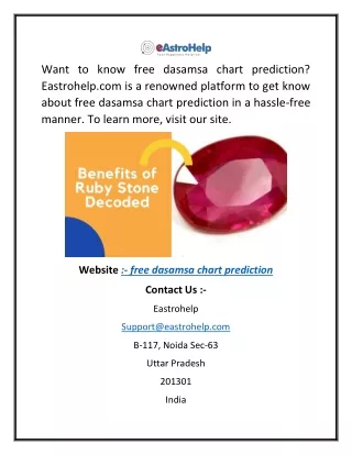 want to know free dasamsa chart prediction