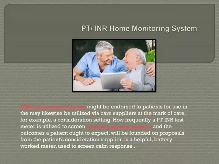 pt inr home monitoring system