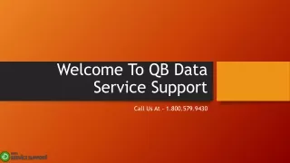 welcome to qb data service support
