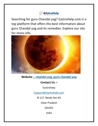searching for guru chandal yog eastrohelp