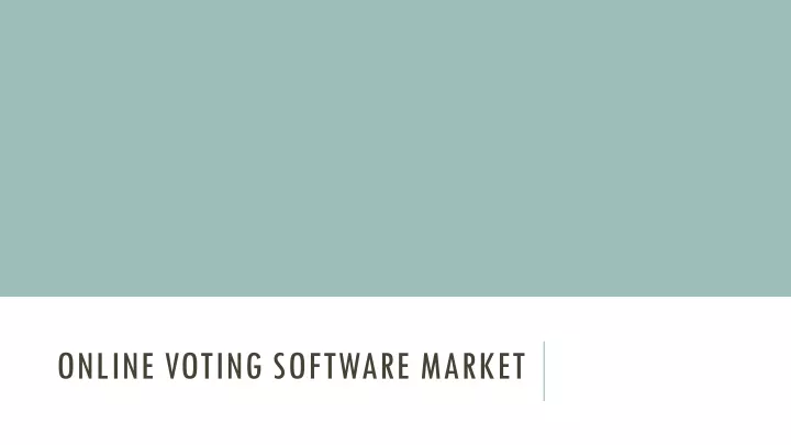 online voting software market