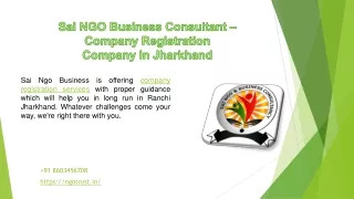 Sai NGO Business Consultant – Company Registration Company in Jharkhand