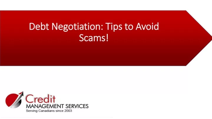 debt negotiation tips to avoid scams