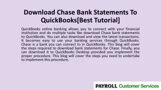 download chase bank statements to quickbooks best tutorial