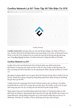 conflux network l g to n t p v ti n i n t cfx
