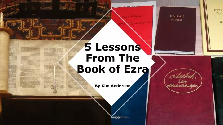 5 lessons from the book of ezra