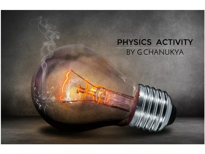 physics activity