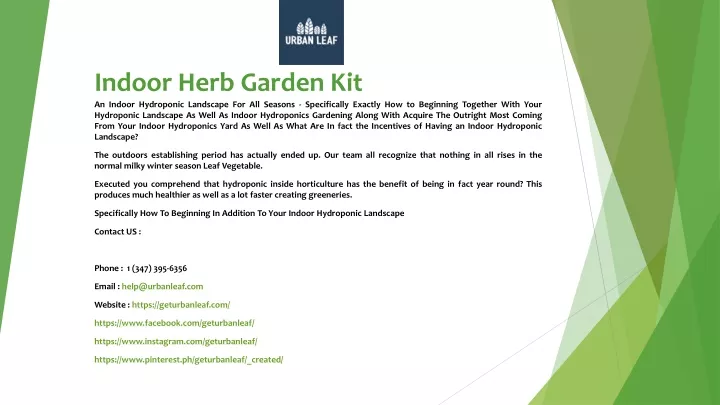 indoor herb garden kit