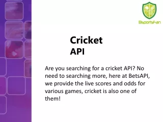 Cricket API