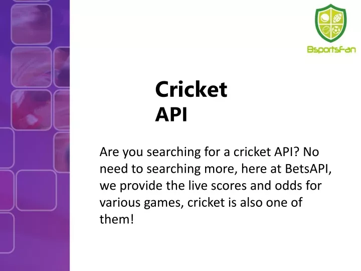 cricket api