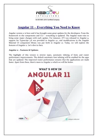 angular 11 everything you need to know