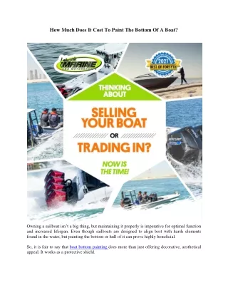 How Much Does It Cost To Paint The Bottom Of A Boat